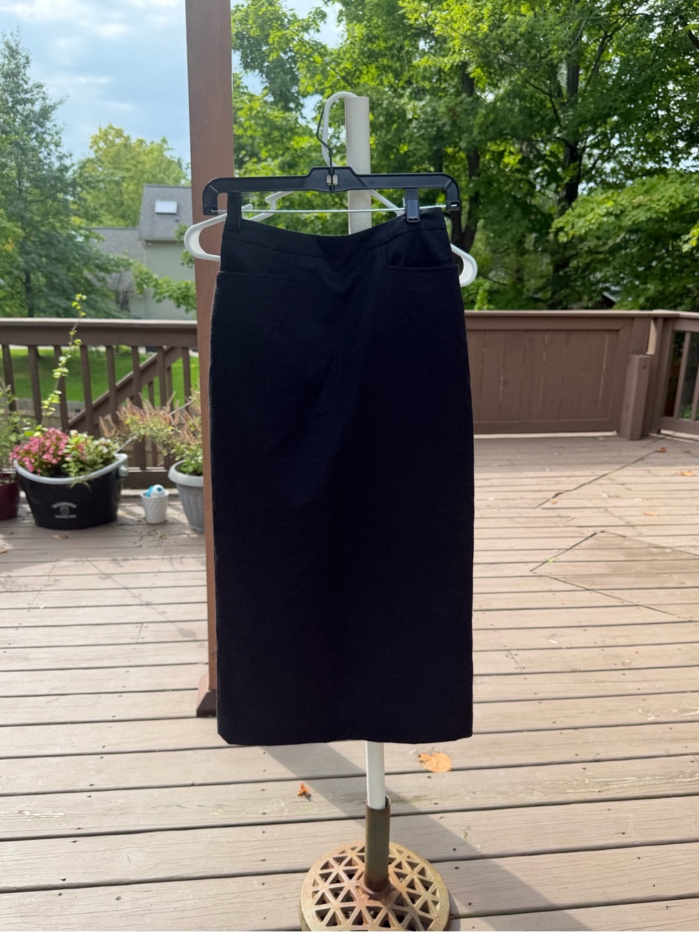 Petite Sophisticate Black Pencil Skirt - Tailored Workwear